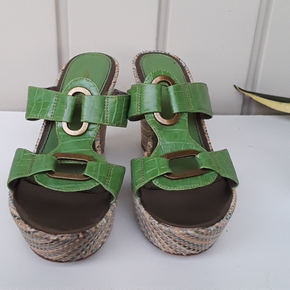 Lower East Side Green Wedge size 7.5